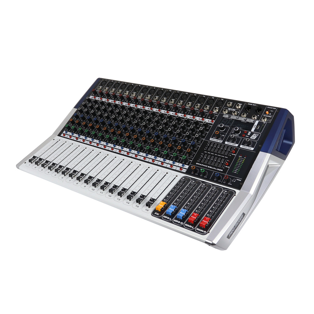 Audio Interface - Penguat Daya Mixer Audio Logam Profesional