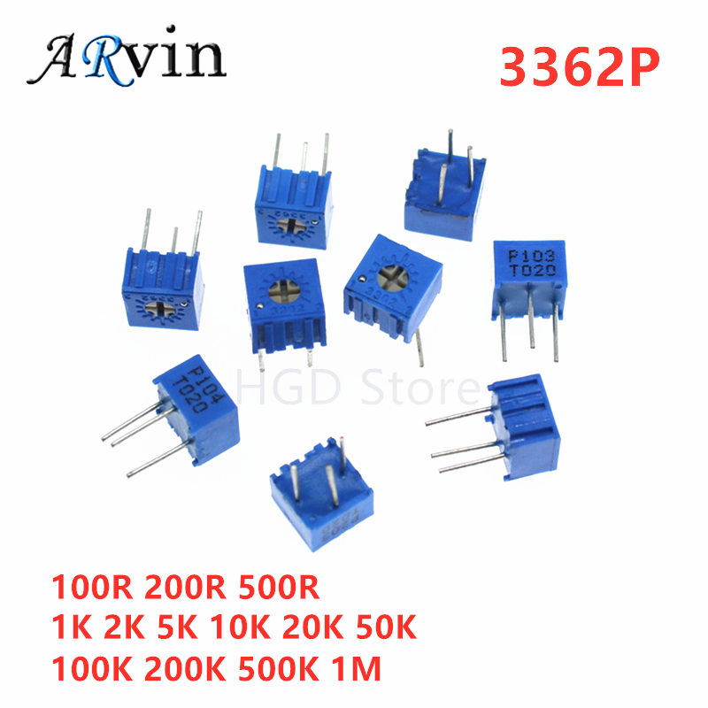 Potentiometer 10K - 10 Buah 3362P Series Resistance 101