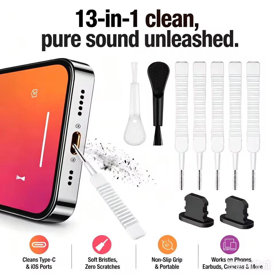 Speaker Kit - Set Pembersih Port Pengisian Daya Speaker