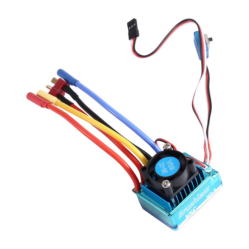 Banana Plug - MACH-60A Pengendali Kecepatan ESC Tanpa Sikat