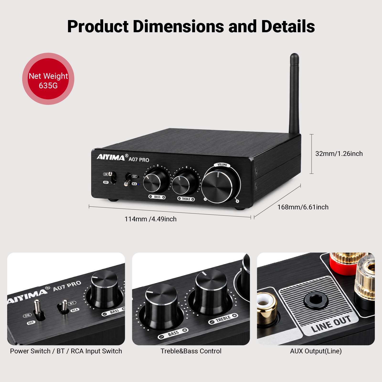 AIYIMA A07 PRO Amplifier Bluet - Es9018 Dac ulasan dan harga