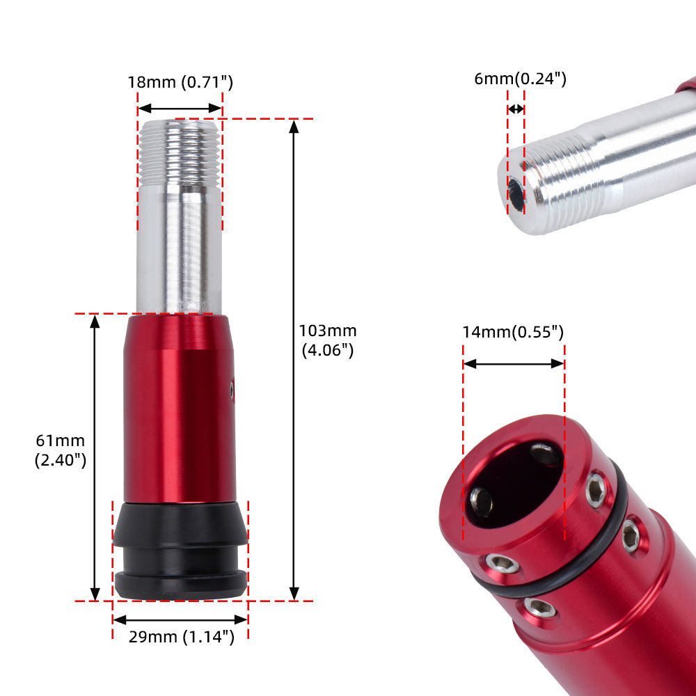 Adaptor Kenop Tuas Persneling  - Knob Aluminum ulasan dan harga