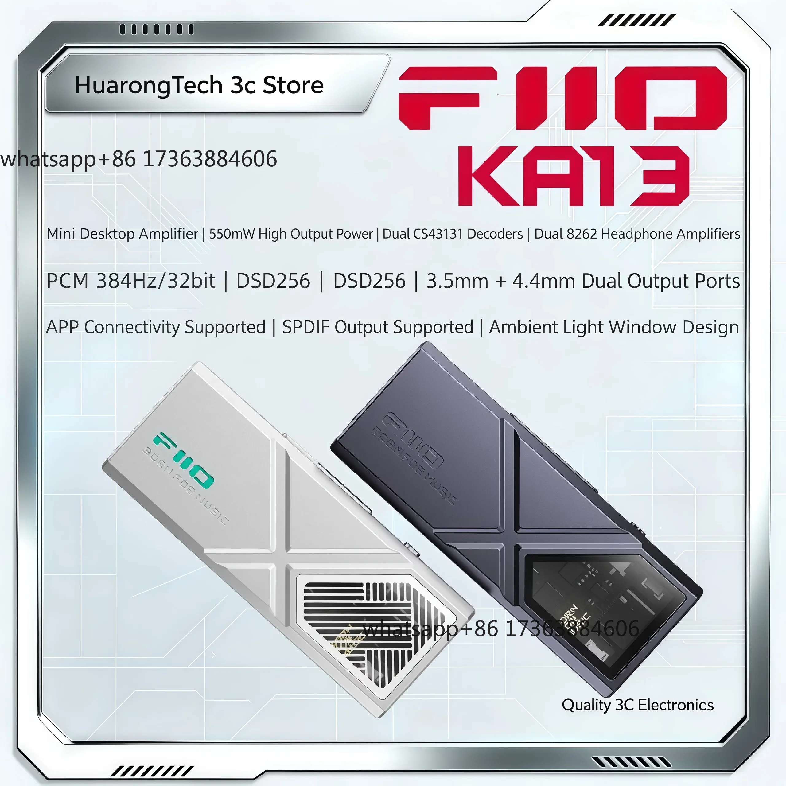 KA13, Penguat Headphone USB DA - Headphone Amplifier ulasan dan harga