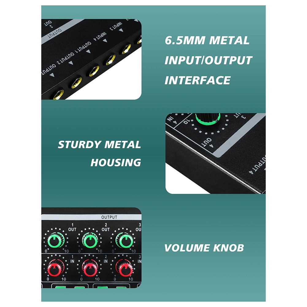 (MEOF] -LQ04 Mixer 4 Saluran A - Headphone Amplifier ulasan dan harga