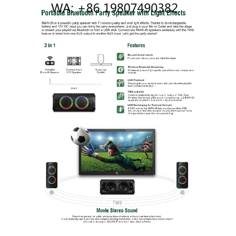 Kotak Speaker Aktif Portabel 6 - Woofer ulasan dan harga