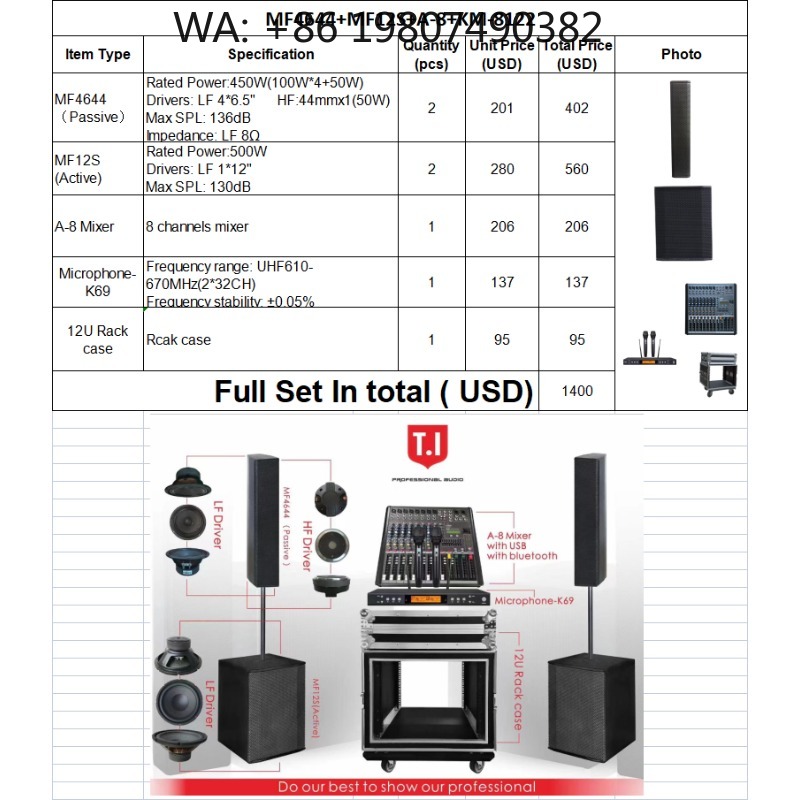 Speaker Kolom Portabel Dua Ara - Full Range Speaker ulasan dan harga
