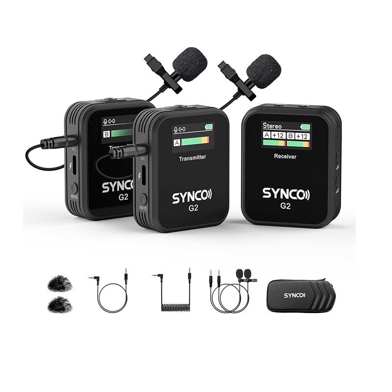 Mikrofon Lavalier Nirkabel SYN - Condenser Microphone Kit ulasan dan harga