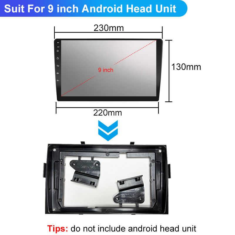 Frame fascia radio mobil Andro - Audio Cable Rca ulasan dan harga