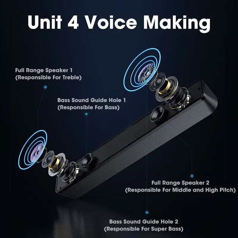 Bluetooth 5.0 4D Surround Soun - Speaker Driver ulasan dan harga