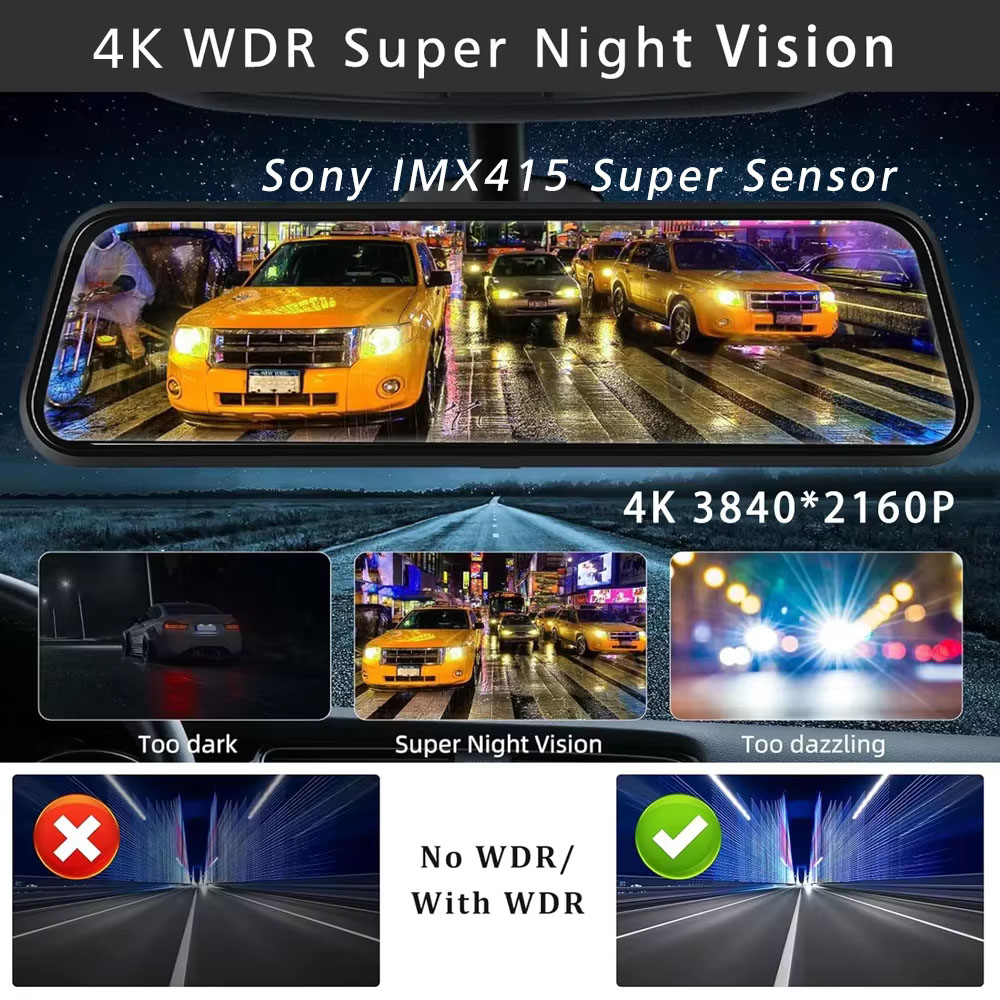 Kamera Dasbor 10 Inci 4K 3840* - Mdi Cable ulasan dan harga