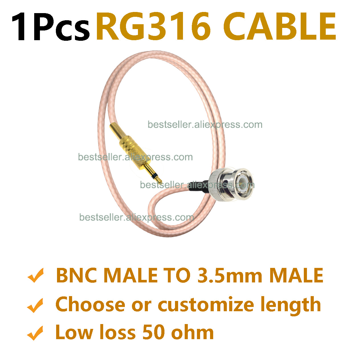 1Pcs Kabel Jumper Pigtail Koak - Audio Jumper Wire ulasan dan harga