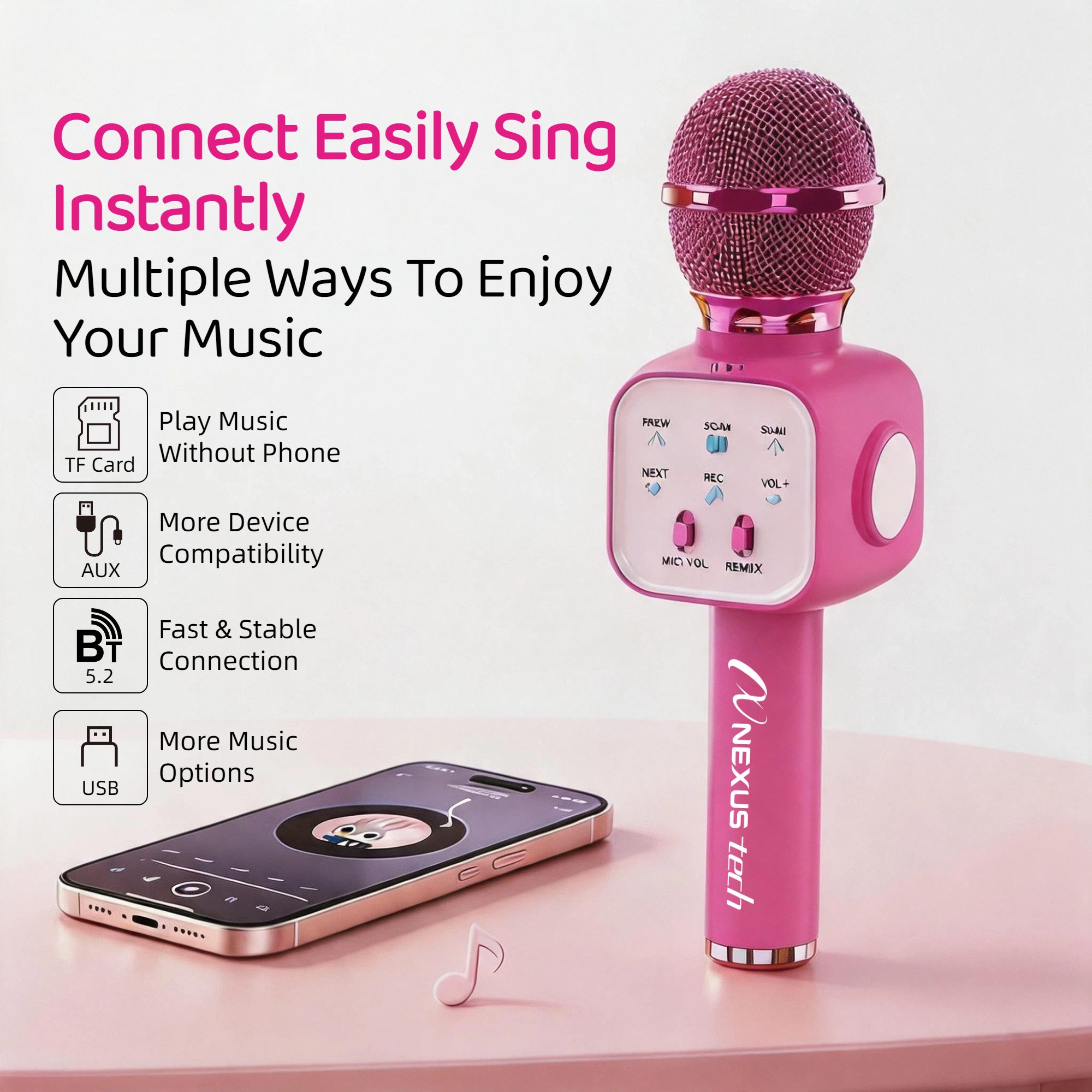 Mesin Karaoke Nirkabel Premium - Condenser Microphone Kit ulasan dan harga