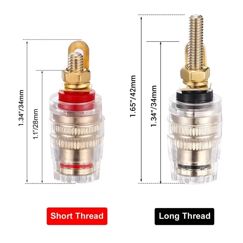 2/4Pcs Soket Banana 4mm dengan - Banana Plug ulasan dan harga