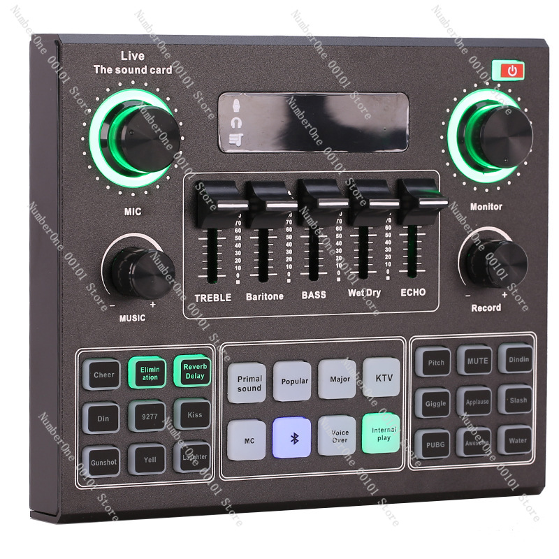 Set Mikrofon Kartu Suara V9 US - Usb Sound Card ulasan dan harga