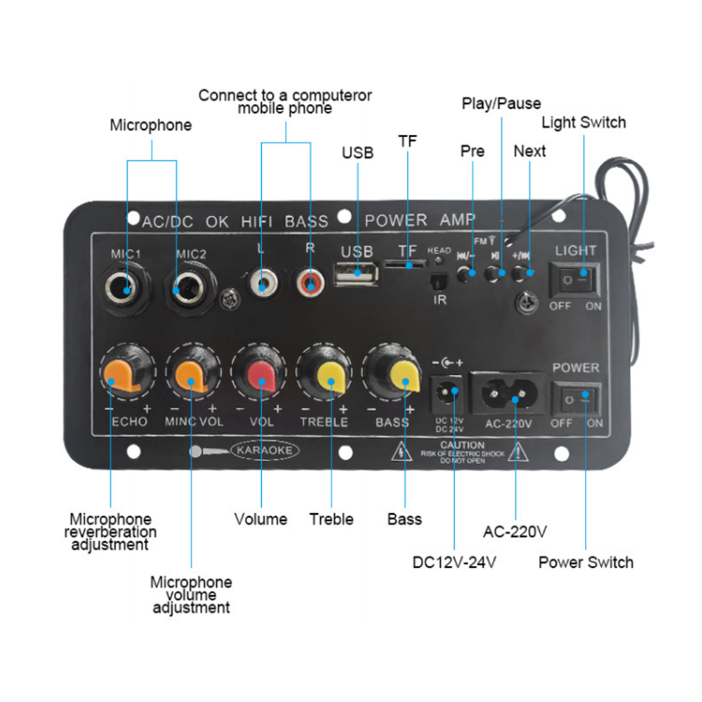 D10 Papan Amplifier Bluetooth  - Speaker Driver ulasan dan harga