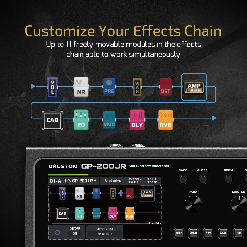 VALETON GP-200JR Gitar Bass Am - Audio Interface ulasan dan harga