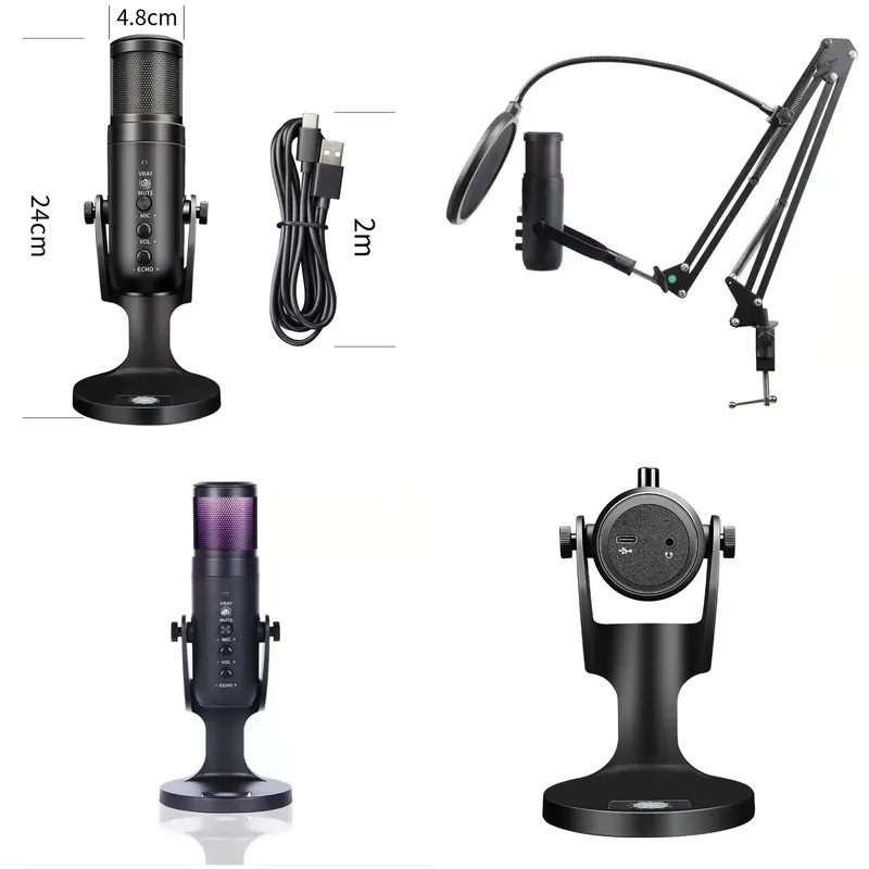 Mikrofon Kondensor USB Nirkabe - Condenser Microphone Kit ulasan dan harga