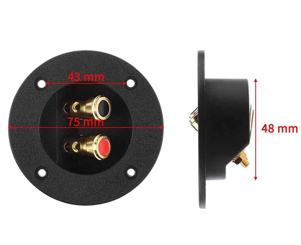 Panel Pemasangan Bulat Termina - Speaker Terminal ulasan dan harga
