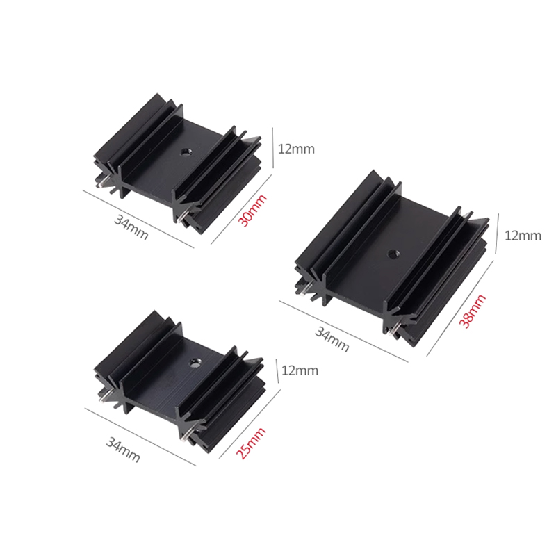 5 Buah TO-220 Triode MOS Trans - Heatsink Aluminum ulasan dan harga