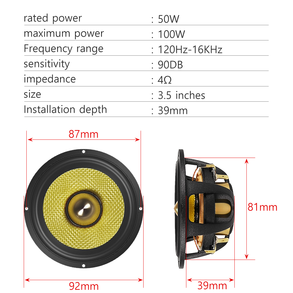 Speaker Mid-Range 3,5 Inci Ber - Speaker Driver ulasan dan harga